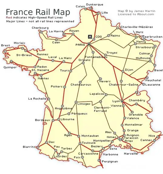 France route map